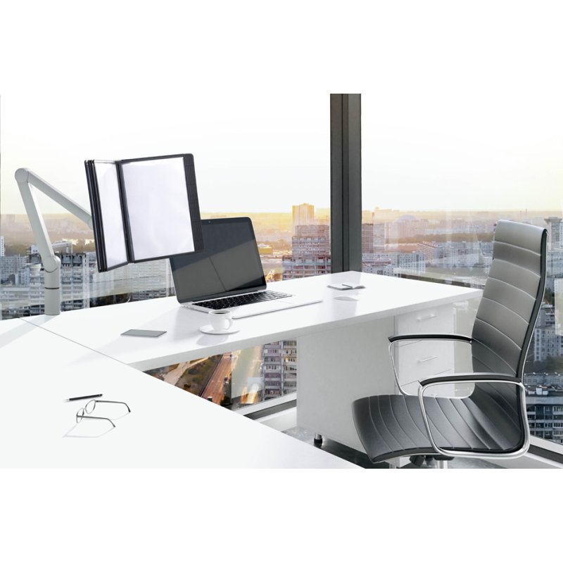DURABLE SHERPA swivel arm for 10 display panels, grey