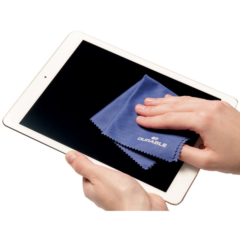 DURABLE chiffon microfibre TECHCLEAN CLOTH, nettoyage écran, 200×200 mm