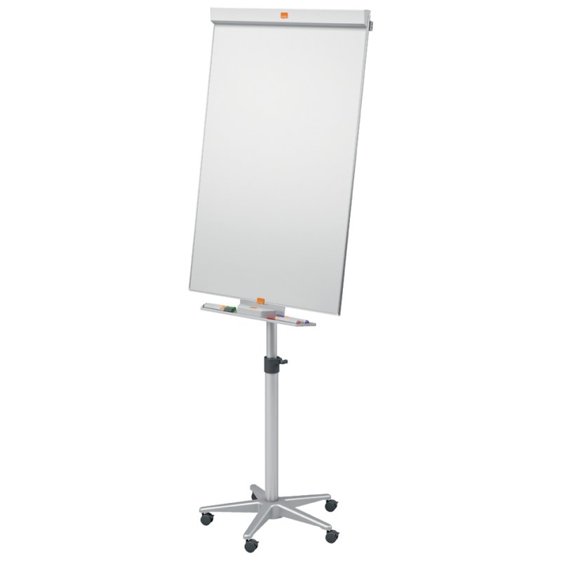 Nobo mobile steel flipchart Nano Clean, magnetic, white, 670×994 mm