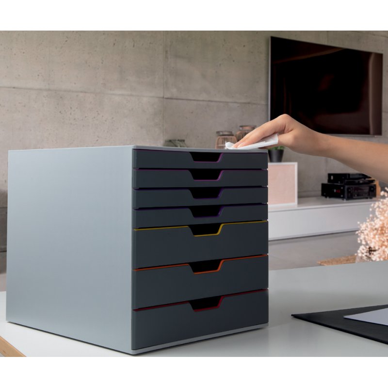 DURABLE lingettes de nettoyage SUPERCLEAN BOX, distributeur rechargeable, sans alcool, 100 pièces