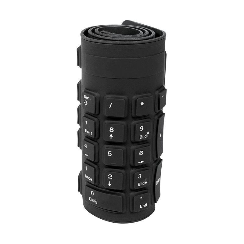 LogiLink clavier en silicone flexible, filaire, blanc