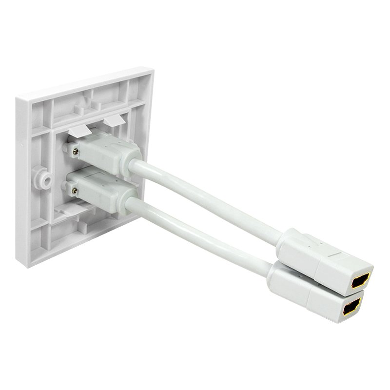 LogiLink Boîtier de connexion, 2x HDMI, blindé, blanc