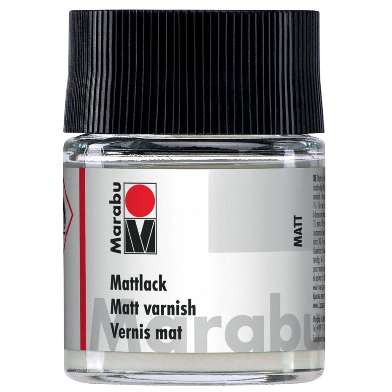 Marabu matlak glazen pot, kleurloos, 50 ml