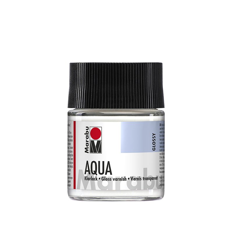 Marabu acryllak helder AQUA, transparant-glanzend, 250 ml