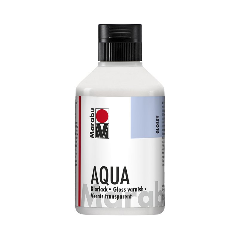 Marabu acryllak helder AQUA, transparant-glanzend, 250 ml