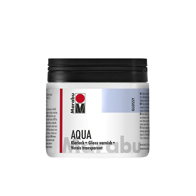 Marabu acryllak helder AQUA, transparant-glanzend, 250 ml