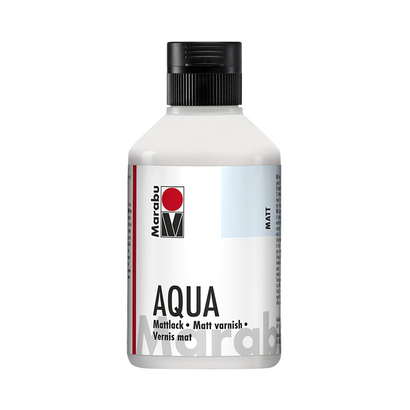 Marabu acryllak aqua-matlak, kleurloos, 250 ml