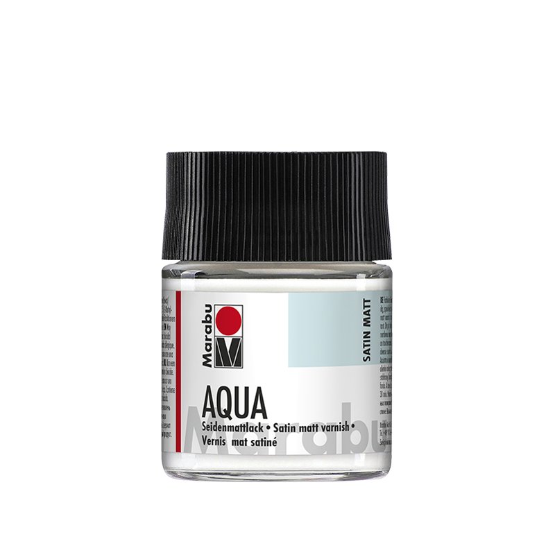 Marabu acryllak aqua zijdemat, kleurloos, 250 ml