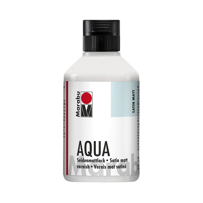 Marabu acryllak aqua zijdemat, kleurloos, 250 ml