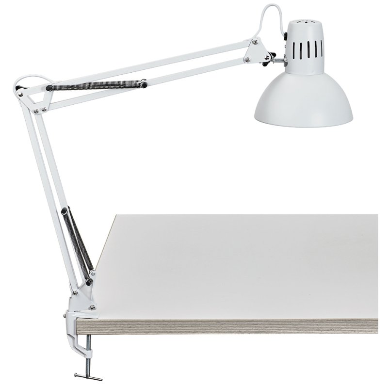 MAUL lampe de bureau MAULstudy, pince de table, rouge, E27