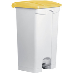 helit pedaalemmer the step, 90 liter, wit/blauw, rechthoekig