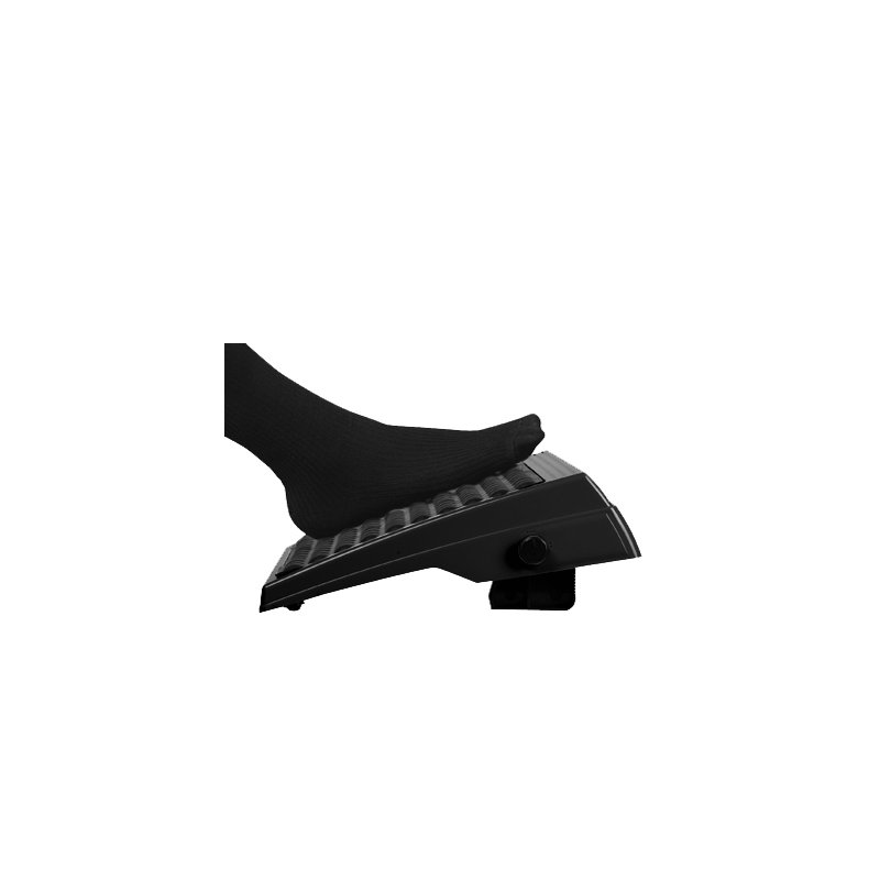 UNiLUX footrest ORIGIN, height adjustment, black, 450×350 mm