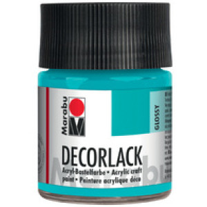 Marabu Decorlak acrylverf, middelblauw, hoogglans, 50 ml