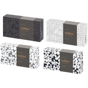 satino by wepa zakdoeken Prestige, 2-laags, wit, 100 vel