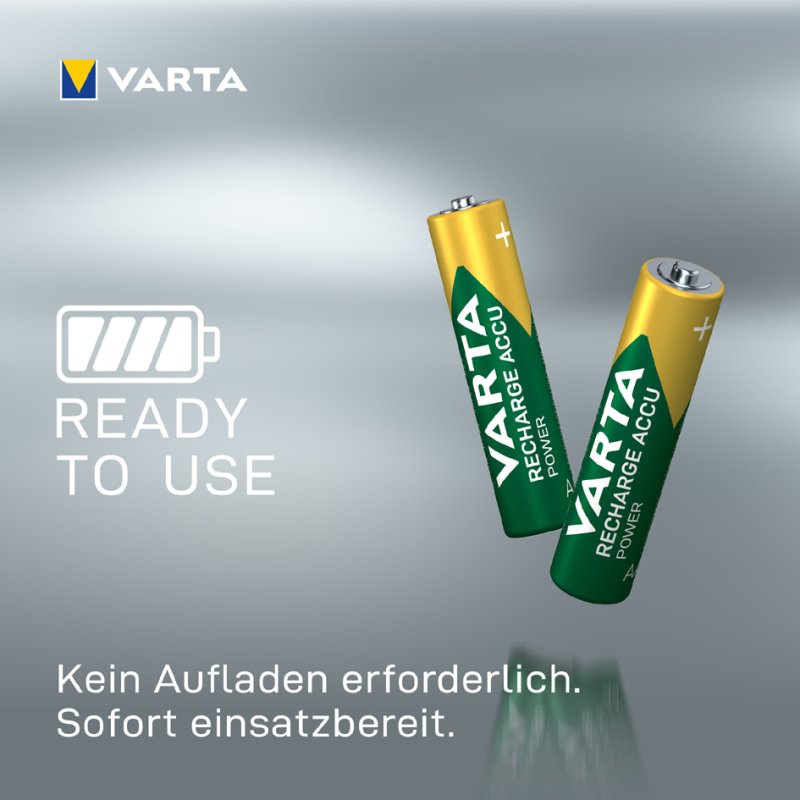 VARTA NiMH oplaadbare batterijen AAA, 1000 mAh, 1,2 volt, 2 stuks