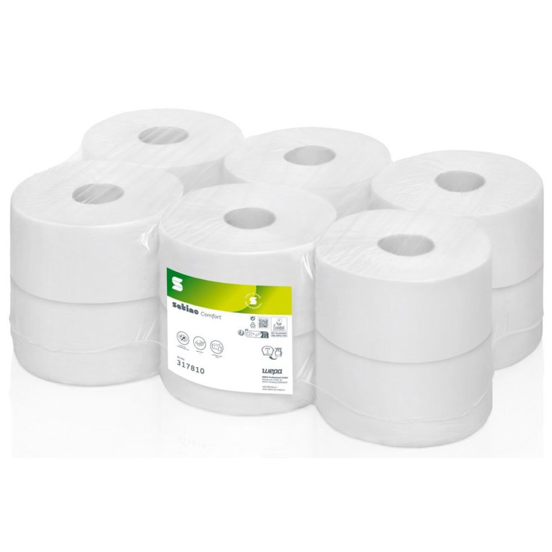 Satino by Wepa toiletpapier grootrollen Comfort, 2-laags, 180 m, 12 rollen
