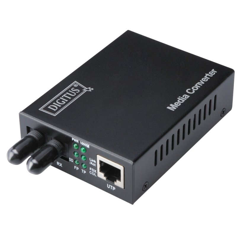 DIGITUS Fast Ethernet mediaconverter, RJ45/ST, multimode, 2 km