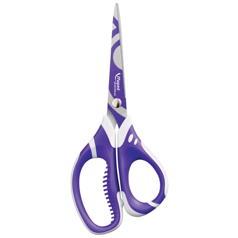 Maped ciseaux enfant Zenoa Sensitiv, pointu, 150 mm, acier inoxydable brossé