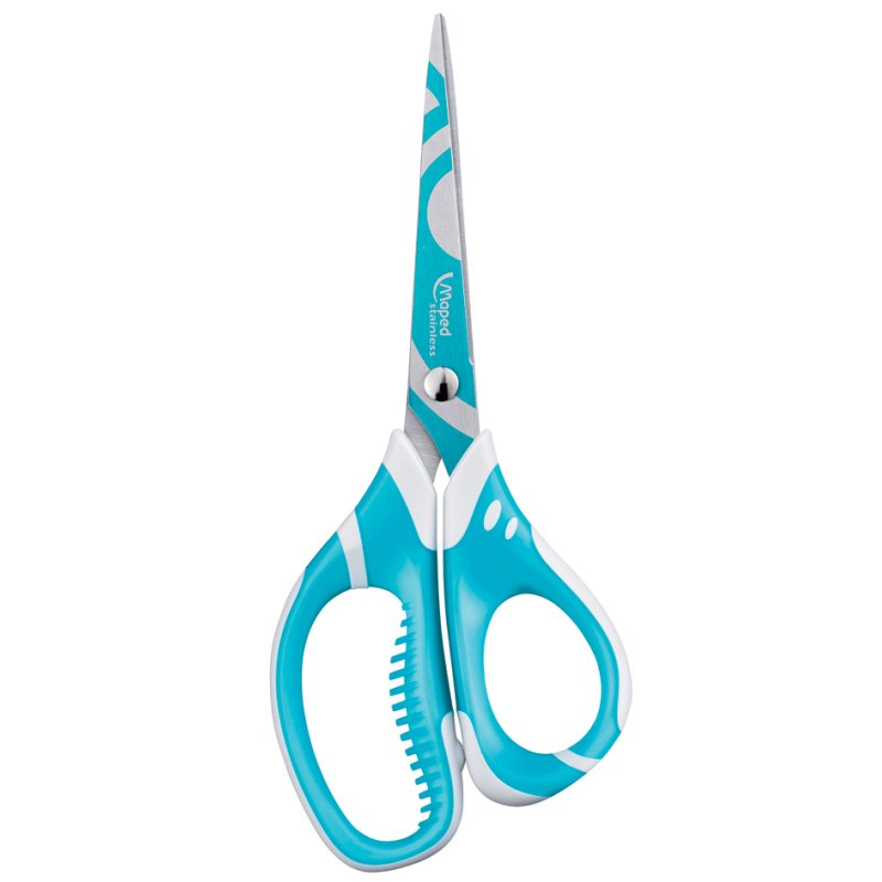 Maped ciseaux enfant Zenoa Sensitiv, pointu, 150 mm, acier inoxydable brossé
