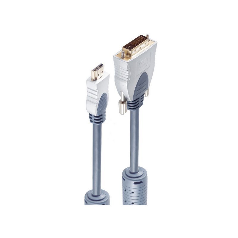 shiverpeaks Professional Câble HDMI vers DVI-D, 1 mètre, bleu foncé