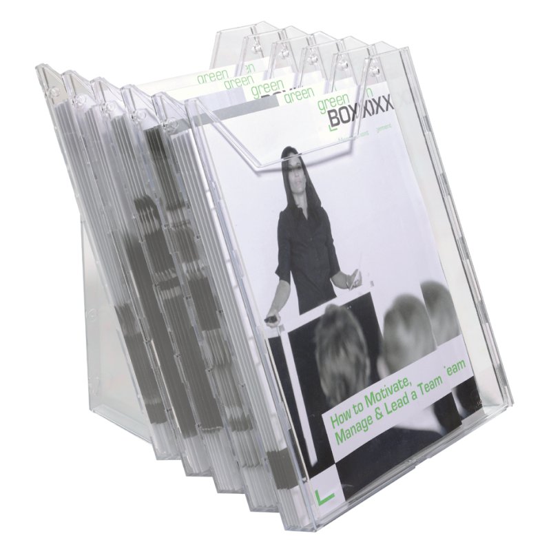 DURABLE porte-brochures COMBIBOXX A4 set XL, transparent, 5 pièces