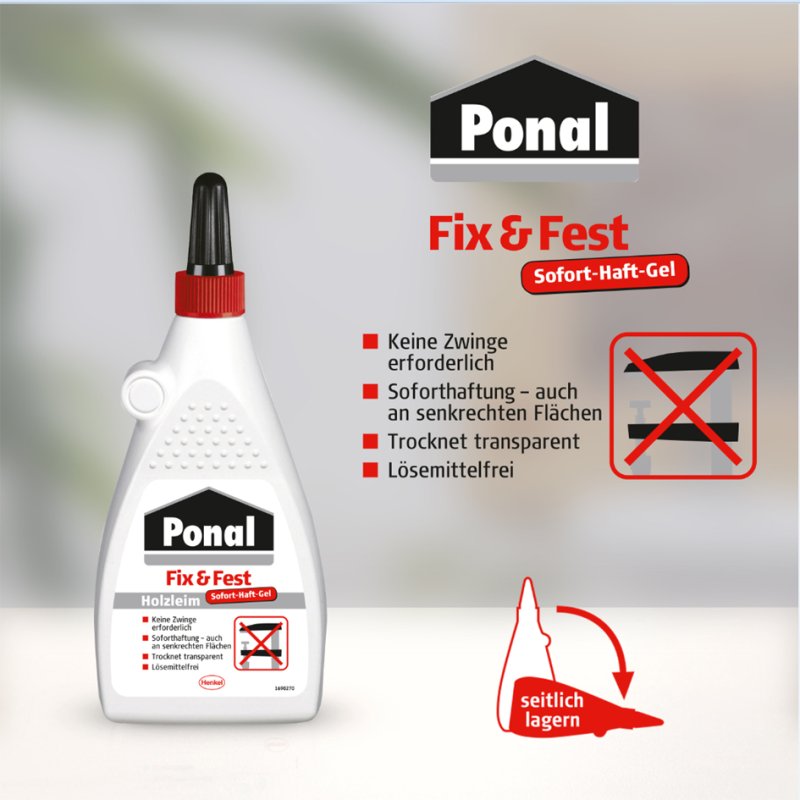 Ponal houtlijm Fix & Fest, oplosmiddelvrij, 100 g