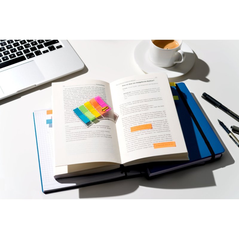 Post-it Index Mini marqueurs adhésifs, 11,9 × 43,2 mm, 5 couleurs, 100 pièces