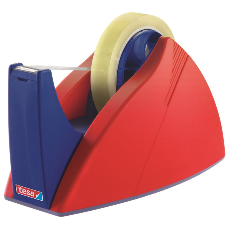 tesa dérouleur de ruban adhésif Easy Cut Professional, noir, 25 mm × 66 m, avec lame dentelée