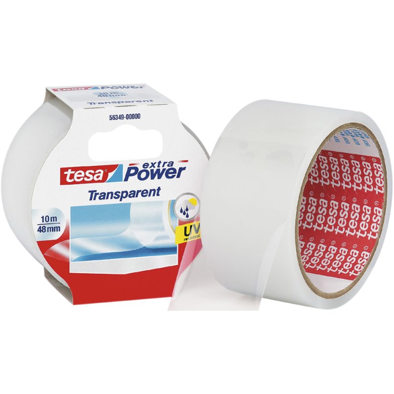 tesa ruban adhésif Extra Power, transparent, 48 mm × 10 m