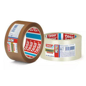 tesa verpakkingstape transparant, 50 mm × 66 m, PP, 6 stuks