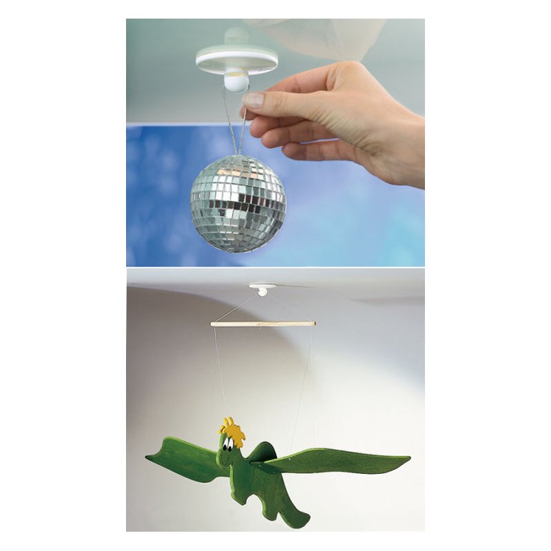 tesa crochet de plafond blanc, réutilisable, capacité de charge 0,5 kg
