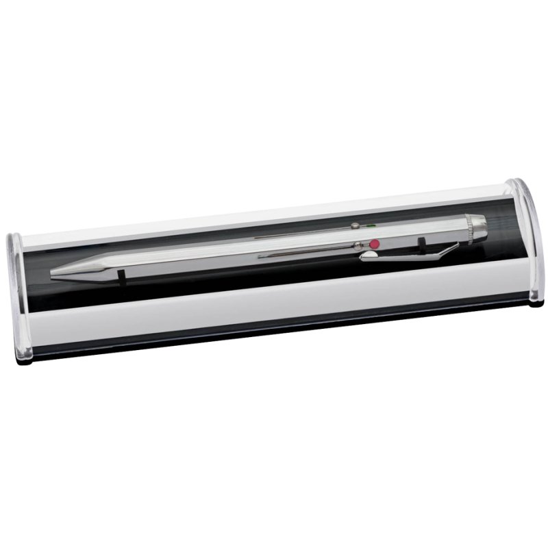 WEDO stylo à quatre couleurs avec mécanisme coulissant, chrome, 4 couleurs