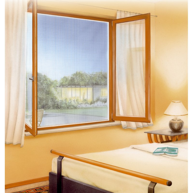 tesa moustiquaire Comfort pour fenêtres, réutilisable, anthracite, 130×150 cm