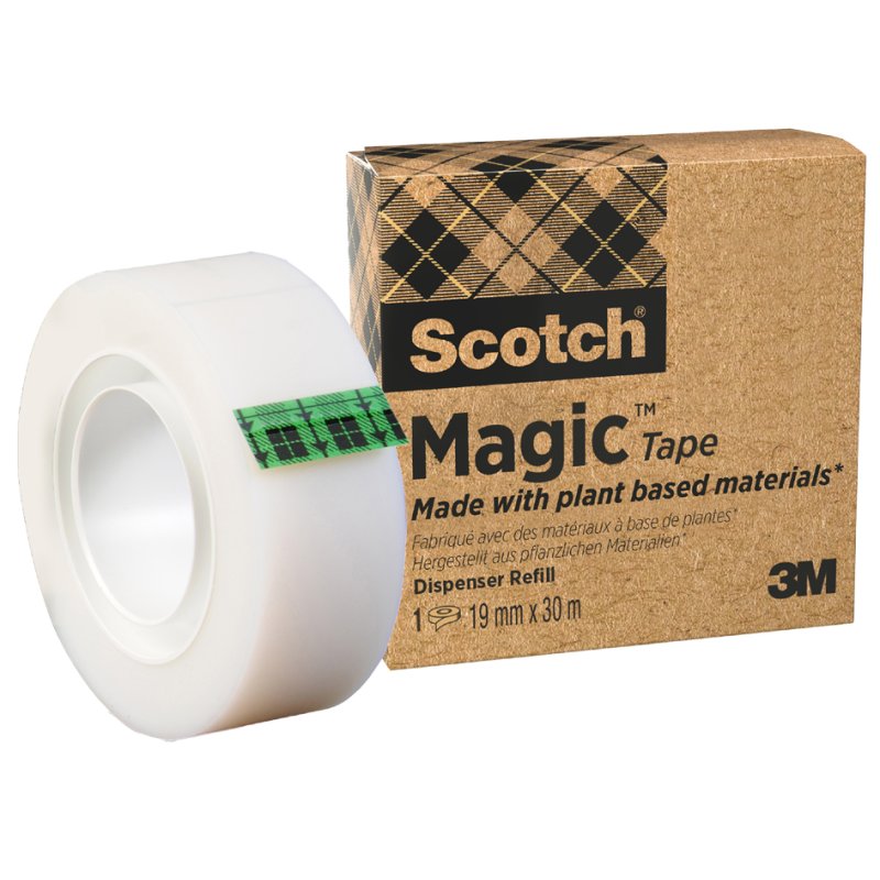 Scotch Magic plakband 900, 19 mm × 30 m, onzichtbaar