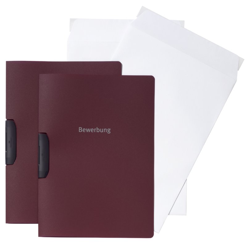 DURABLE set de candidature DURASWING JOB, A4, aubergine, 1-30 feuilles