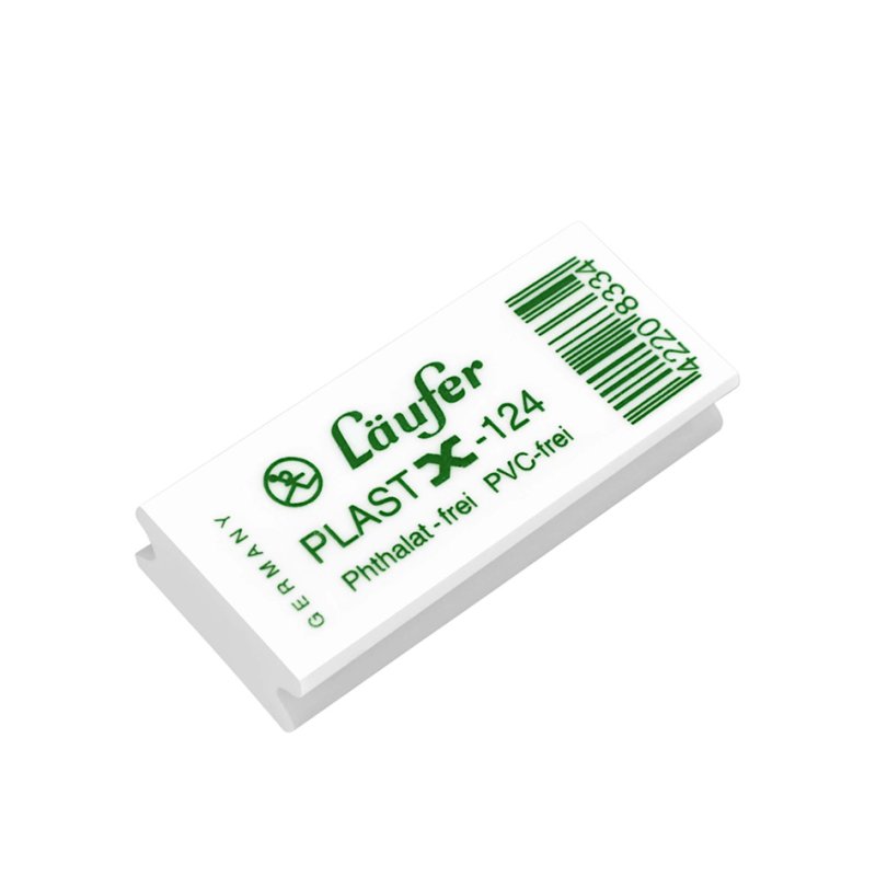 Läufer X-124 gomme, transparent, 46×20×9 mm, crayon