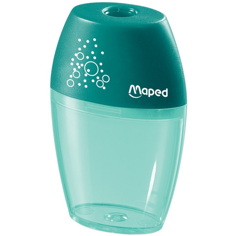 Maped taille-crayon avec gobelet, plastique, version colorée