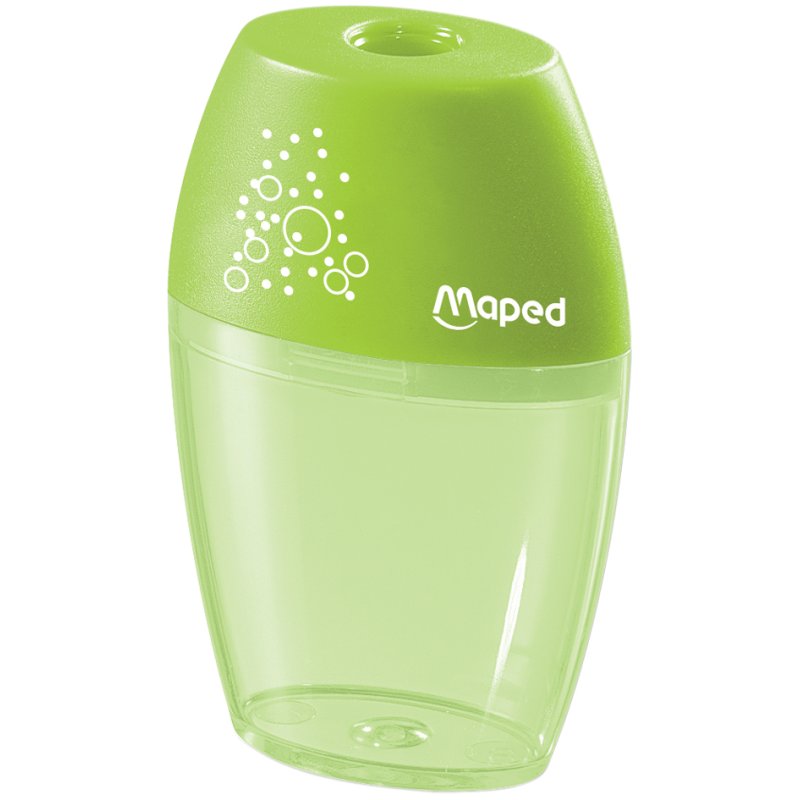 Maped taille-crayon avec gobelet, plastique, version colorée