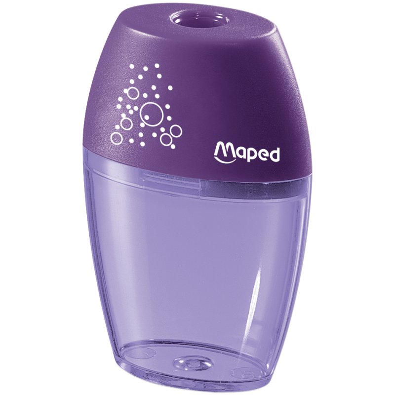 Maped taille-crayon avec gobelet, plastique, version colorée