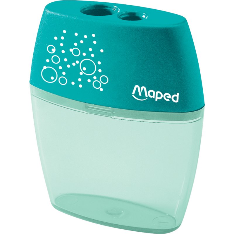 Maped taille-crayon de couleur avec mécanisme de secousse, 2 diamètres de mine, plastique