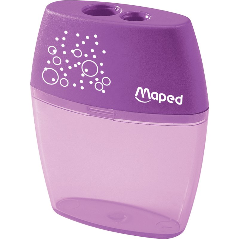 Maped taille-crayon de couleur avec mécanisme de secousse, 2 diamètres de mine, plastique