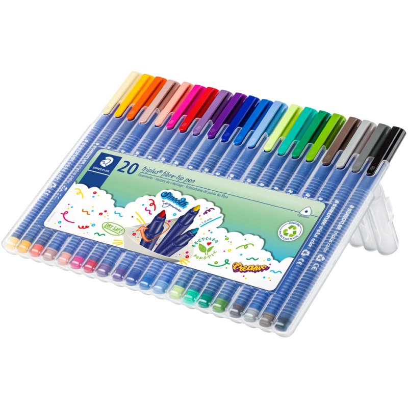 STAEDTLER stylos triplus, triangulaire, 1,0 mm, 10 pièces