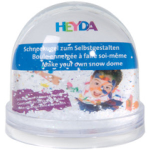HEYDA sneeuwbol om zelf te versieren, 90×85 mm, verwisselbaar bildfach