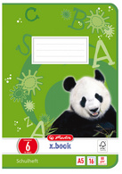 herlitz schoolschrift A5, gelinieerd/geruit, 16 vel