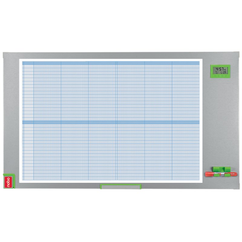 nobo halfjaarsplanner Performance Plus, magnethaftend, wit, 103,5 × 60 cm