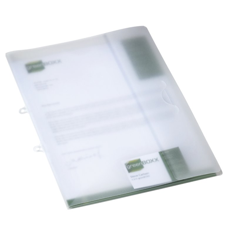 DURABLE chemise de rangement A4, transparent, PP, avec rabats