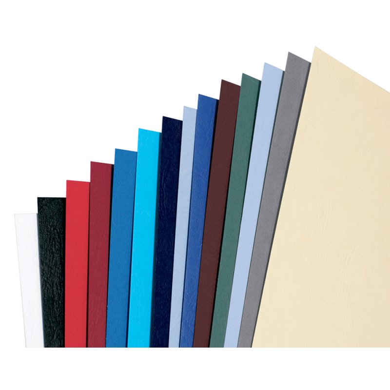 GBC reliures LeatherGrain, A3, noir, 250 g/m², 100 pièces