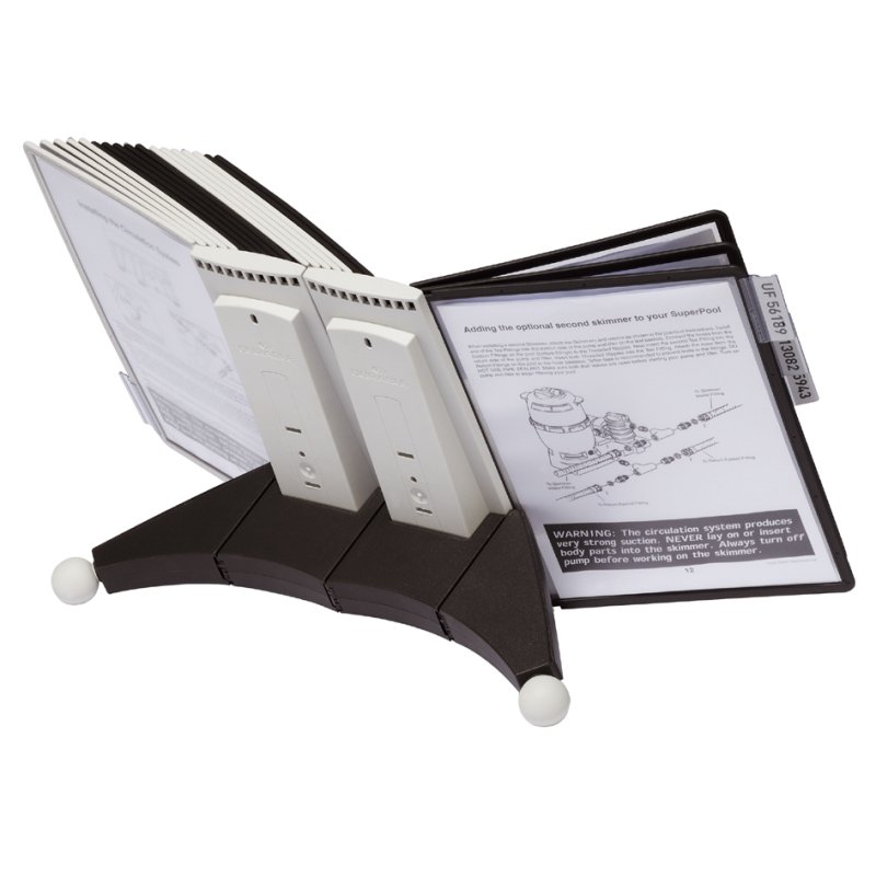 DURABLE documentdisplaysysteem SHERPA table 20, gesorteerde kleuren, complete set, A4, 20 sichttafels