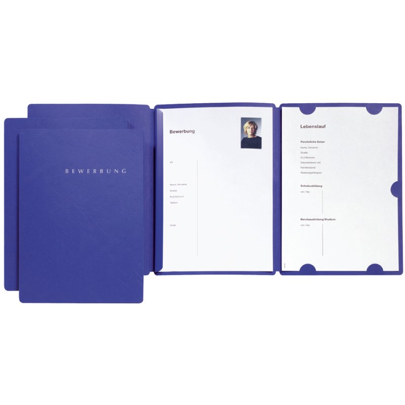 PAGNA Chemise de candidature Select, A4, carton, bleu