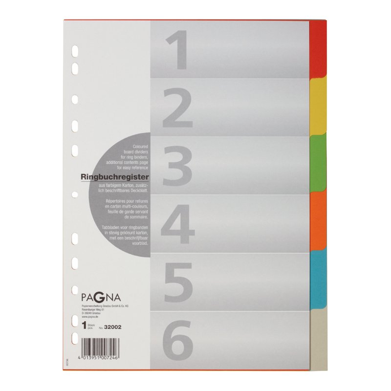 PAGNA intercalaires A4, 10 pièces, 5 couleurs